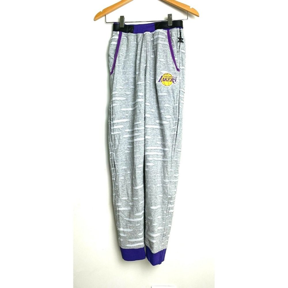 Zipway Los Angeles Lakers Womens Tear Away Ripped Pants S NWT